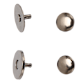 Miniatyrbillede 8 af 8: 50 sæt magnetiske knaplåse 18x2mm tynde højhårdhedslegerings magnetiske lukninger pung hardware til tøj sølv sort