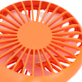 Miniatyrbild 5 av 8: USB-laddningsbar handhållen bärbar fläkt 3 hastigheter justerbar minitrendig karbinhakefläkt orange