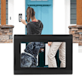 Miniatyrbillede 3 af 8: 7 tommer IR Trådløs WIFI Videodørklokke Synlig Intercom APP 1080P Fjernbetjening 100-240VUS Stik
