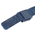 Miniatyrbilde 3 av 8: Flettet rustfritt stål armbånd i mesh - Fleksibel erstatningsreim for klokke - Tilbehør for menn og kvinner - Blå - 0,79 tommer