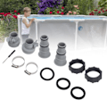 Miniatyrbild 1 av 8: Pool slangadapter ersättning slangadapter med krage för gängade anslutningspumpar