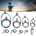 Miniatyrbilde 1 av 8: 9PCS Lokkefiske Stang Guide Ring Set Rustfritt Stål Keramiske Guide Rings Fiskeutstyr
