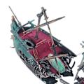 Miniatyrbillede 4 af 8: Akvarie Skibsvrag Dekoration Sikker Håndmalet Smuk Sunken Skib Ornament til Fisketanke og Akvarier Mørk Farve