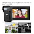 Miniatyrbillede 4 af 8: 7 tommer 2 Kameraer 1080P Video Intercom Trådløs Wifi Dørtelefon Nattesyn Kamera 100-240VUS