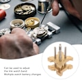 Miniatyrbild 6 av 8: Justerbar multifunktionell klockrörelsehållare i mässing för reparation av klockor
