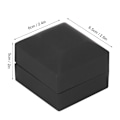 Miniatyrbilde 7 av 8: LED Ring Box Elegant Ørepynt Gaveeske med LED Lys for Forslag Forlovelse Bryllup Jubileum
