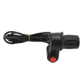 Miniatyrbilde 8 av 8: 1 par 12V-99V halvgrep gass universal 3-trinns kontroll vri gass akselerator grep for elektrisk sykkel scooter