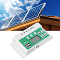 Miniatyrbild 1 av 8: 20A 12V 24V LCD-display Solladdningsregulator PWM Automatisk Fokusering Spårning Laddning