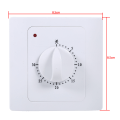 Miniatyrbilde 1 av 6: 1 stk AC 220V 10A 30 min elektrisk tid nedtelling digital tid plugg timer bryter kontroll stikkontakt