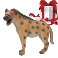 Miniatyrbild 1 av 8: Hyena Figur - Pedagogisk och Intressant Vild Stil Plastmaterial Liten Levande Djur Prydnad för Kontors Skrivbord