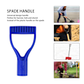 Miniatyrbilde 7 av 8: Spadhåndtak Plast 32mm Inner Diameter D Grip Håndtak Spade Håndtak Erstatning for Snøspade Graving Raking Blå