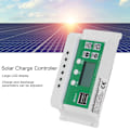Pikkukuva 5 / 8: 30A 12V 24V LCD Aurinkoenergian Lataussäädin Aurinkopaneeli Akun Säädin Kaksois-USB-Ulostulolla