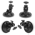 Miniatyrbilde 8 av 8: Universal justerbar legering og plast InCar sugekoppmontering adapter base tilbehør (svart)