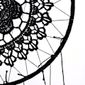 Miniatyrbillede 3 af 4: Hjemmefest Dekoration Væg Hængende Blonder Dreamcatcher Vedhæng Fjer Dreamcatcher Gave