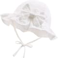 Babyflicka Solhatt Broderade Blommor Småbarnshatt Sommarhatt för Spädbarnsflickor