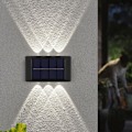 Miniatyrbillede 1 af 2: 2 stk. Solcelle væglamper op og ned Sollamper Vandtætte Indendørs Udendørs LED væglampe til Have Terrasse Garage Indkørsel Sti