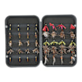 Miniatyrbilde 2 av 8: 40 stk fiske lokke agn assortert sett kit med vanntett boks for innsjø elv