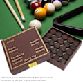 Miniatyrbillede 7 af 8: 13MM 50stk/Æske Nine Ball Cue Tips Pool Billard Cue Tips Udskiftning Billard Tilbehør