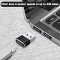 Miniatyrbillede 3 af 5: USB til USB C-adapter til iPhone 16 ProMax opladeradapter 3-pak Type C hun til USB A han til iPhone 15 14 13