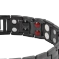 Miniatyrbillede 7 af 7: Moderigtigt magnetisk armbånd til mænd til lindring af træthed og smerter - Sundhedsmagnetisk armbånd i sort