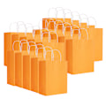 Miniatyrbild 2 av 8: Eko-vänlig bärbar kraftpapperspåse Butikskläder Förpackningspåse (M 21 x 11 x 27,5 cm) Orange