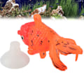 Miniatyrbillede 5 af 8: Kunstig fisk glødende effekt silikone simulation guldfisk til fiskeskål simulation dyredekorationGF04