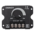 Miniatyrbillede 2 af 8: LED-dæmper, enkeltkanals PWM-belysningsstyring, trinløs dæmpningscontroller til 5050 3528 enkeltfarvede lyslister DC 12V-24V 30A