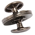 Miniatyrbillede 7 af 8: 50 sæt magnetiske knaplåse 18x2mm tynde højhårdhedslegerings magnetiske lukninger pung hardware til tøj sølv sort