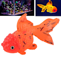 Miniatyrbillede 7 af 8: Kunstig fisk glødende effekt silikone simulation guldfisk til fiskeskål simulation dyredekorationGF04