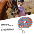 Miniatyrbilde 8 av 8: Hestetau Tykk Slitasjesterk Myk Nylon Kjæledyr Bånd med Legering Hook for Husdyr Hunder 9.8ft Blå Oransje