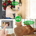 Miniatyrbillede 1 af 8: 3 Lejlighedsenheder 7 tommer Videodørtelefon Intercom Dørklokke IR Kamera Indgangssystem (AU 110V‑240V)