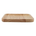Miniatyrbillede 1 af 3: Solidt træ tebakke kaffe elegant sushi snacks serveringsplade til hjem restaurant 25*25cm