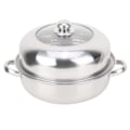 Miniatyrbillede 2 af 8: 28CM Rustfrit Stål Enkelt Lag Suppelager Hotpot Mad Dampkoger Gryde Køkkengrej Husholdningsmadlavning