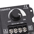 Miniatyrbilde 3 av 8: LED-dimmer, enkelkanals PWM-belysning, stegløs dimmekontroller for 5050 3528 enfarget lysstrimler DC 12V‑24V 30A