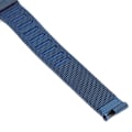Miniatyrbilde 4 av 8: Flettet rustfritt stål armbånd i mesh - Fleksibel erstatningsreim for klokke - Tilbehør for menn og kvinner - Blå - 0,79 tommer