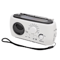 Pikkukuva 7 / 8: Aurinkokäyttöinen käsikampi AM/FM-radio LED-taskulampulla ja hätäpuhelimen laturella