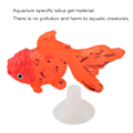 Miniatyrbillede 8 af 8: Kunstig fisk glødende effekt silikone simulation guldfisk til fiskeskål simulation dyredekorationGF04