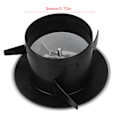 Miniatyrbillede 7 af 8: Loft Diffuser Udblæsnings- og Indblæsningsventil Luftventil Anemostat Ventilationskanal Slange Dæksel (100mm)