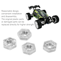 Miniatyrbild 8 av 8: 4PCS 1/16 RC Hex Koppling Zinklegering Silver RC Hjul Hex Nav Adapter för SCY 16101 16102 16103 16201 1/16 RC Bilar