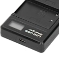 Miniatyrbillede 3 af 7: Bærbar kamera batterioplader til BLS5 USB kamera dobbelt oplader med LCD-skærm