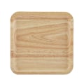 Miniatyrbillede 2 af 3: Solidt træ tebakke kaffe elegant sushi snacks serveringsplade til hjem restaurant 25*25cm