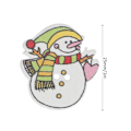 Miniatyrbilde 4 av 8: 200 stk søte blandede syknapper i tre, flate bakside, snøfnugg, snømann, elg, håndverkstilbehør til jul DIY