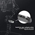 Miniatyrbild 6 av 6: Legeringsplatta för kamerastabilisator i legering, växellåda, adapterkort för ZHIYUN weebill s svart