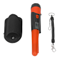 Miniatyrbillede 2 af 8: Metaldetektor Professionel Høj Følsomhed Bærbar Håndholdt Metaldetektor med LCD Display Lommelygte Funktion Orange