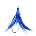 Miniatyrbillede 6 af 7: Schwertfisch Feather Tuna Kunstig Fiske Agn Lokke Tilbehør til Stor Agn Baitblue