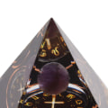 Miniatyrbilde 4 av 8: 5cm Orgonitt Pyramide for Positiv Energi Healing Krystall Pyramide Meditasjon Orgonitt Pyramider Chakra Stjernetegn Energi Generator Skytten