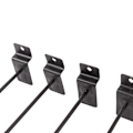 Miniatyrbilde 5 av 8: 30 stk panelkroker svart slatwall-henger tykkere enkel installasjon antirust displayplugger for detaljhandel garasje