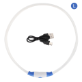 Pikkukuva 2 / 2: Lemmikkikoiran ladattava LED-valohihna USB-latauskaapelilla, sininen