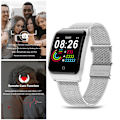 Miniatyrbillede 3 af 8: G10 Sundt Smart Armbånd Skridttæller Sportsur Multifunktion Smart PulsmålerSølv