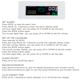 Miniatyrbillede 7 af 8: Multifunktion indendørs termometer hygrometer ur med kalender alarmfunktion 12/24H format